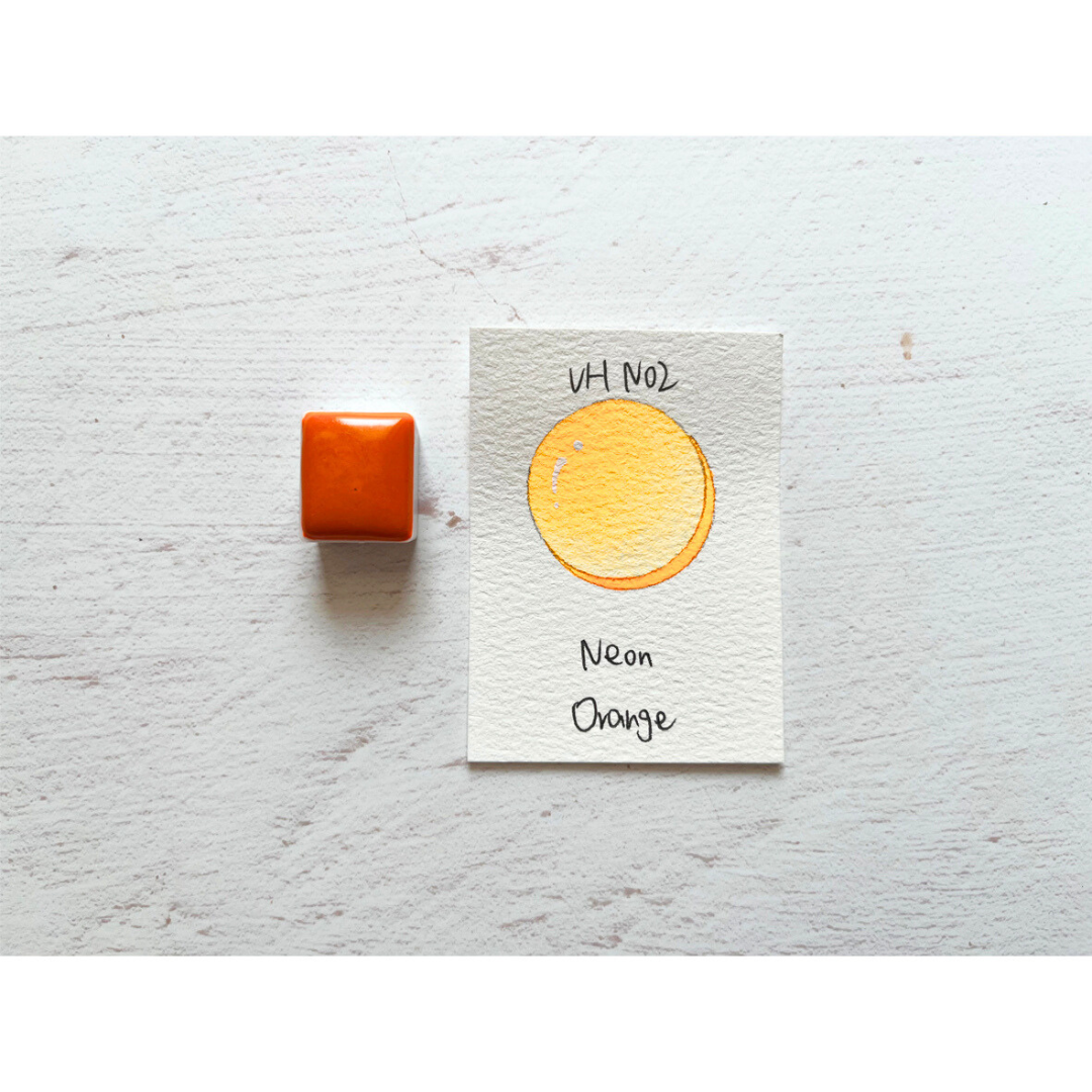 Watercolor Paints - Neon - Orange - VHN02