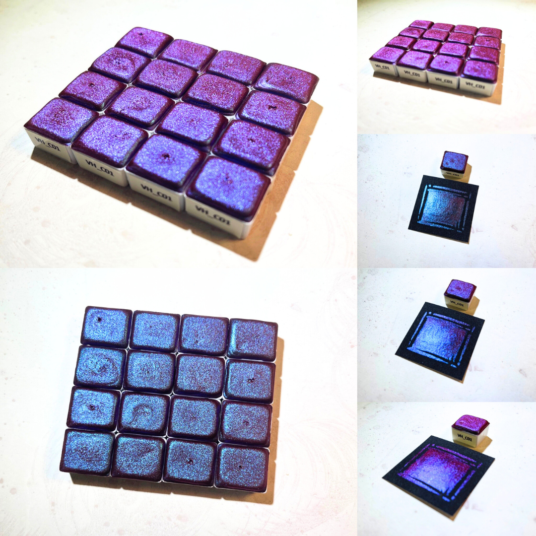 Watercolor Paints - Chameleon - Blue<>Purple - VHC01