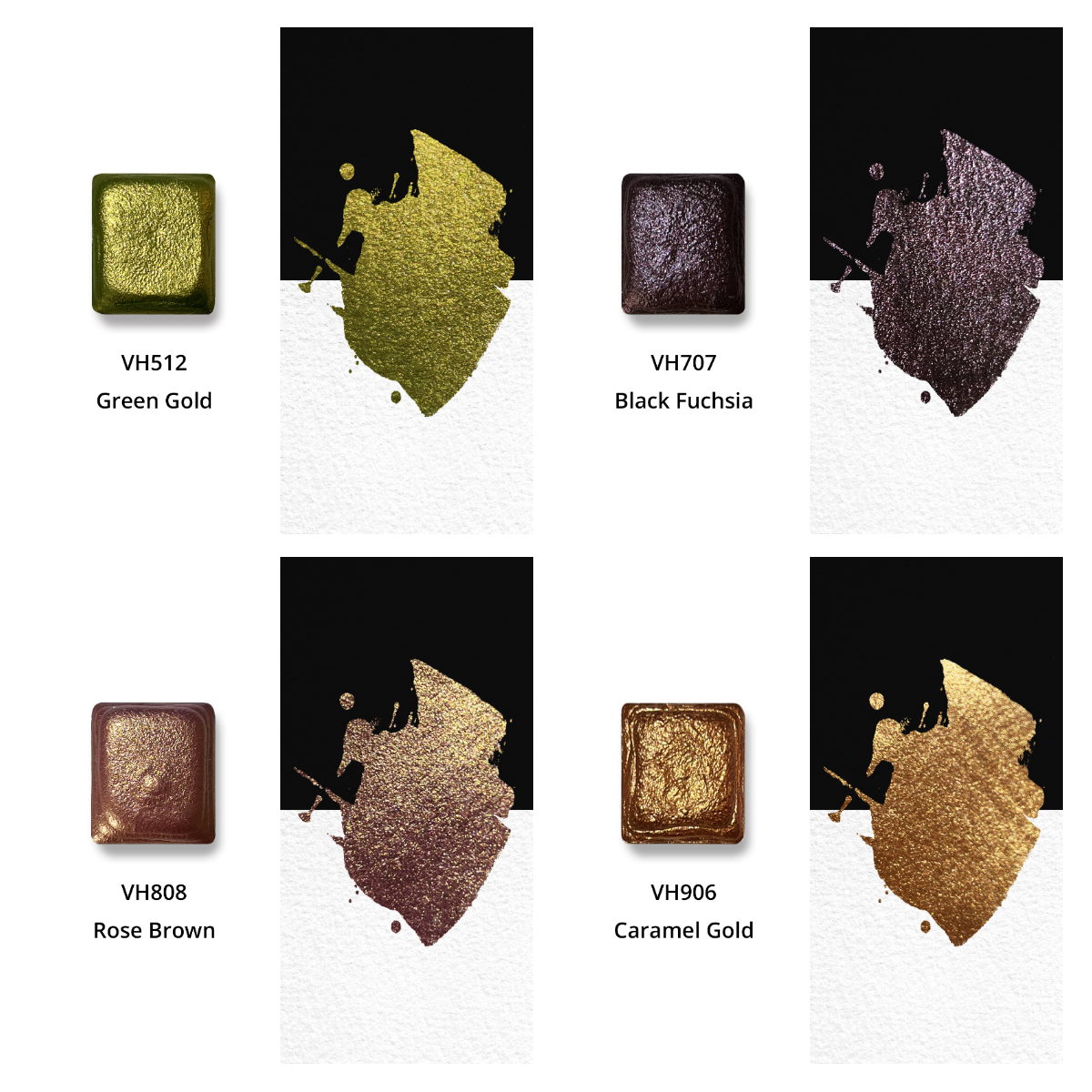 Watercolor Paints – Metallic Collector's Edition (12 colors) PE4