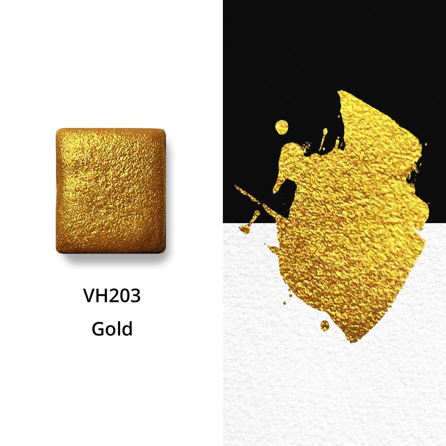 Watercolor Paints - Metallic - Gold - VH203