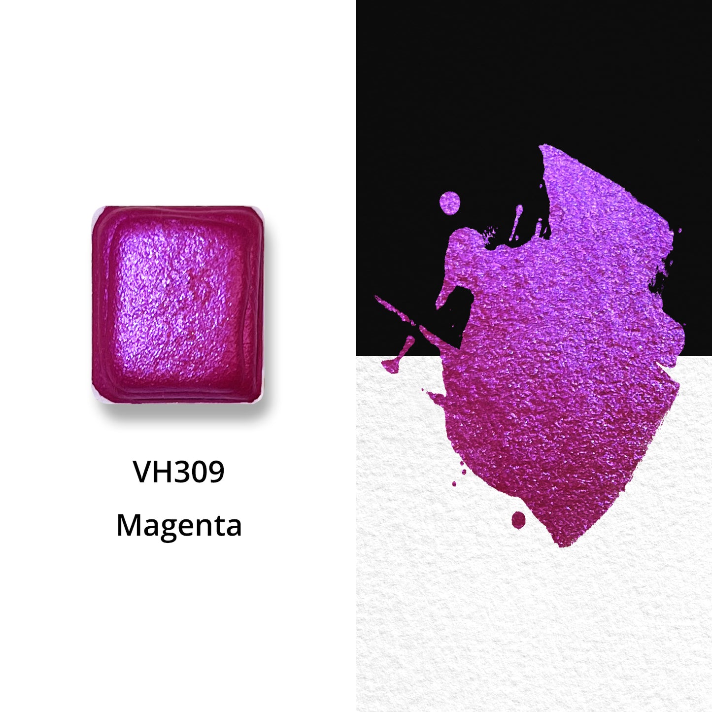 Watercolor Paints - Metallic - Magenta - VH309