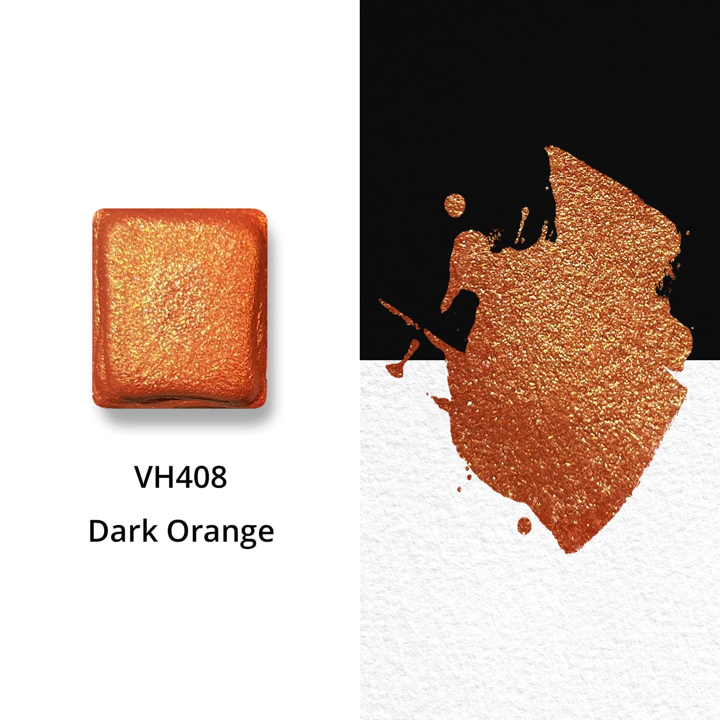 Watercolor Paints - Metallic - Dark Orange - VH408