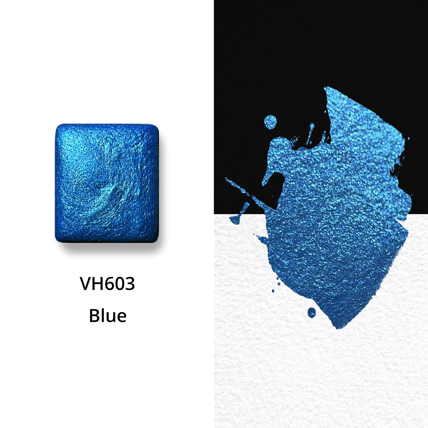 Watercolor Paints - Metallic - Blue - VH603