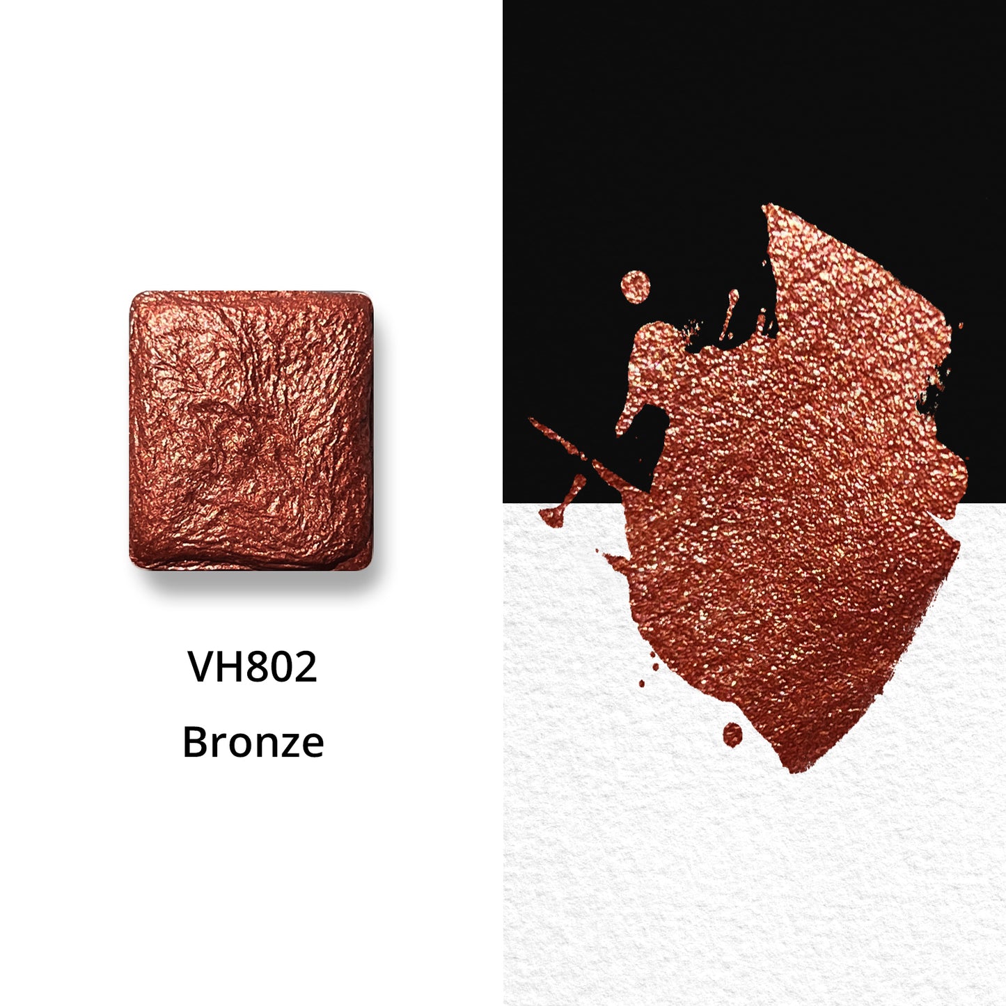 Watercolor Paints - Metallic - Bronze - VH802