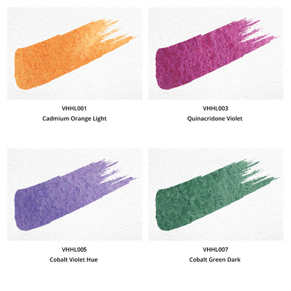 Aquarellfarben - Honig - Limitierte Edition (12 Farben mit Box) L3 - VHaquarell