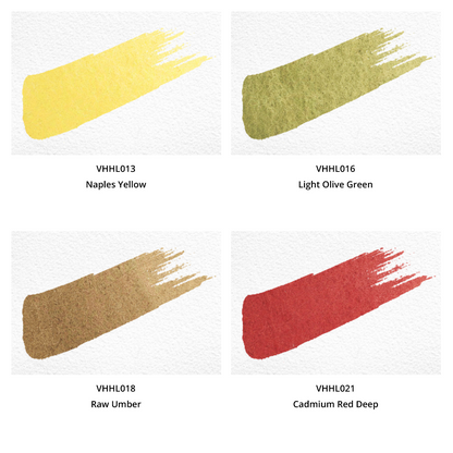 Aquarellfarben - Honig - Limitierte Edition (12 Farben mit Box) L3 - VHaquarell