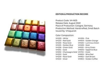 Watercolor Paints – Metallic Edition (20 colors without box) M25