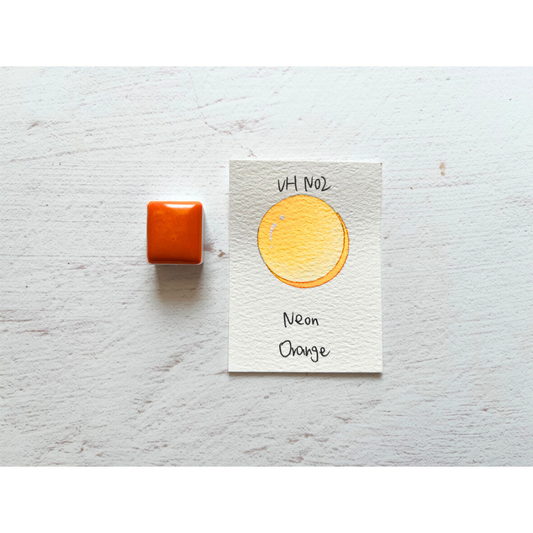 Watercolor Paints - Neon - Orange - VHN02