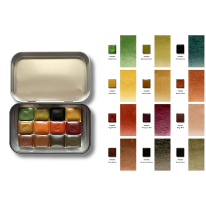 Watercolor Paints – Honey Edition – Forest – (12 colors with box) H16