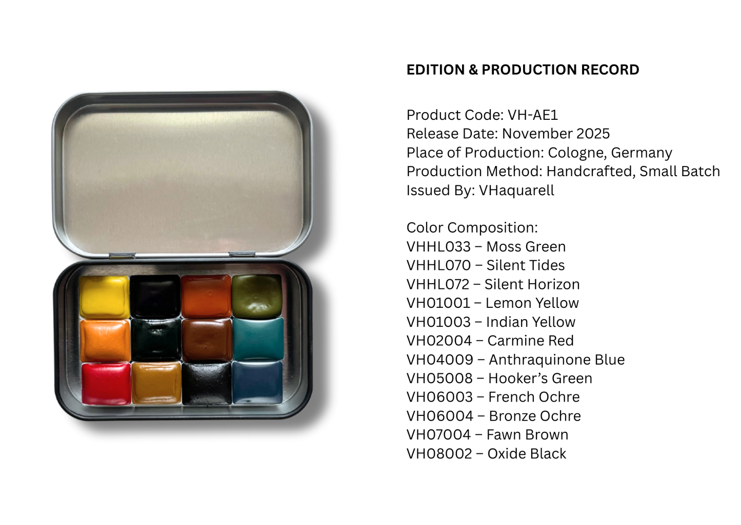 Watercolor Paints - Sunflowers - Artist Edition (12 colors with box) AE1