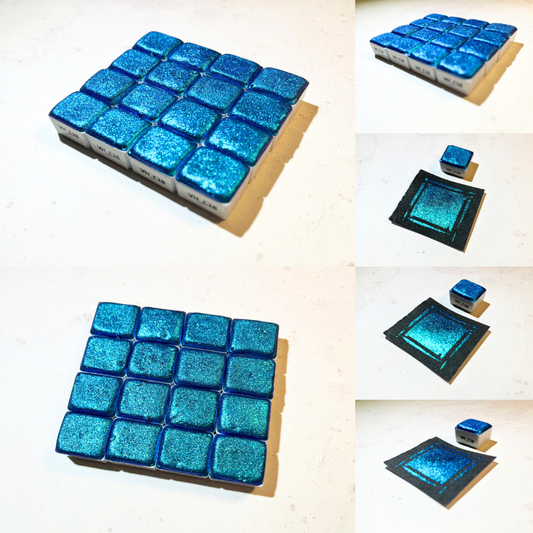 Watercolor Paints - Chameleon - Turquoise<>True Blue - VHC18