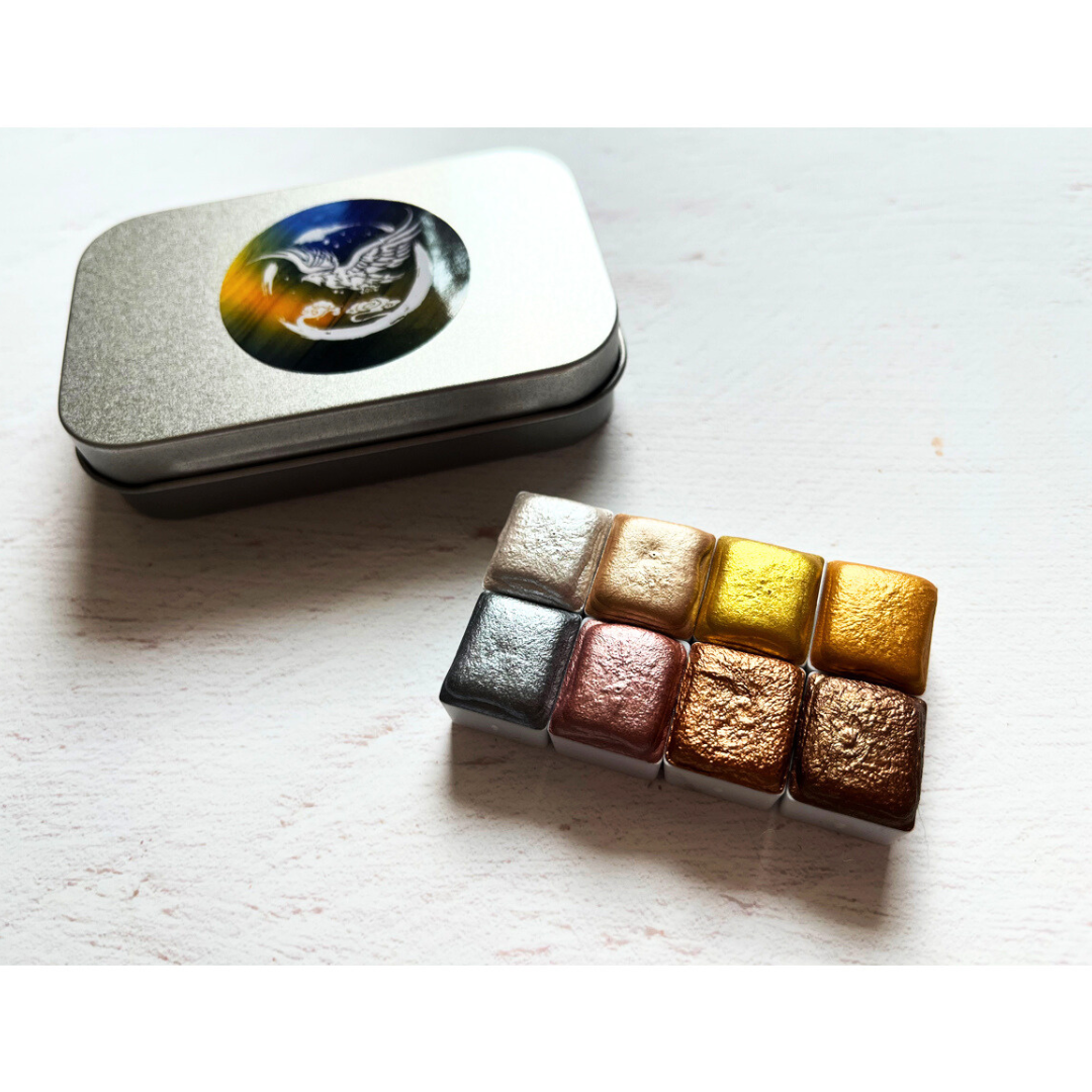 Watercolor Paints – Metallic Edition (8 colors with box) M1