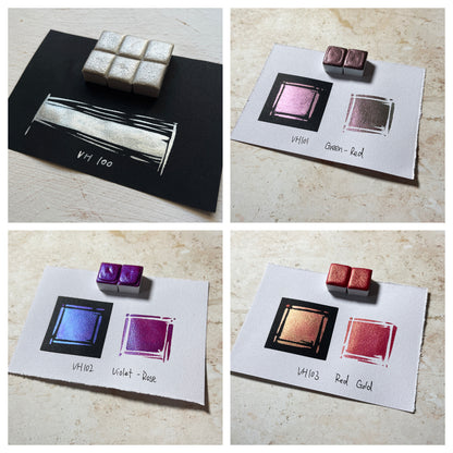 Watercolor Paints – Metallic Edition (24 colors without box) M26