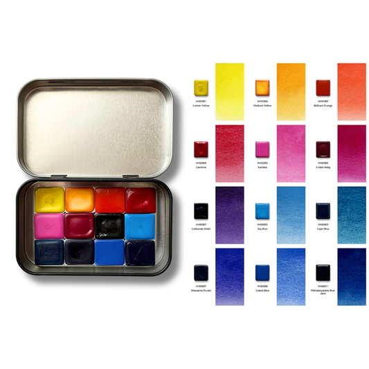 Watercolor Paints – Honey Edition – Sunset – (12 colors with box) H8