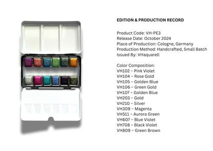 Watercolor Paints – Metallic Collector's Edition (12 colors) PE3