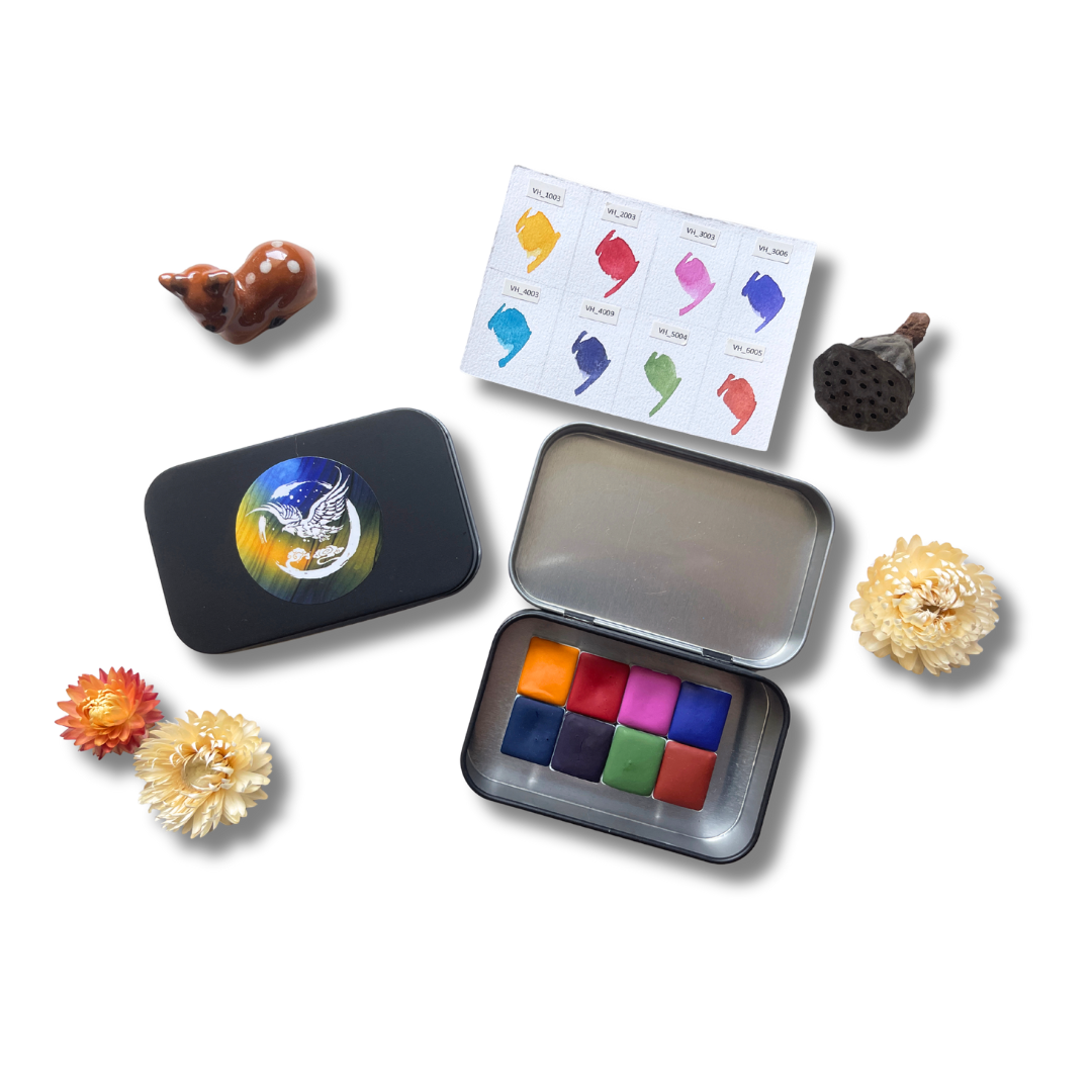 Watercolor Paints – Starter Edition (8 colors with box) S3