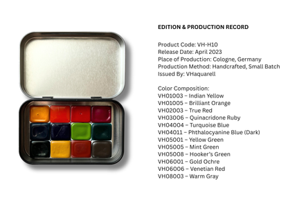 Watercolor Paints – Honey Edition – Summer – (12 colors with box) H10