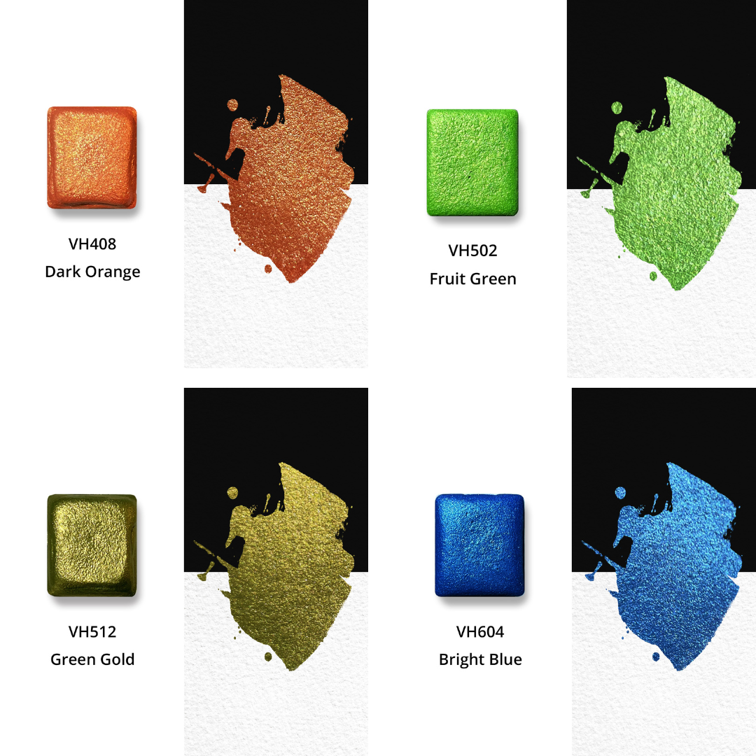 Watercolor Paints – Metallic Edition (12 colors with box) M35