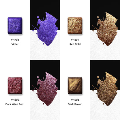 Watercolor Paints – Metallic Edition (16 colors without box) M24