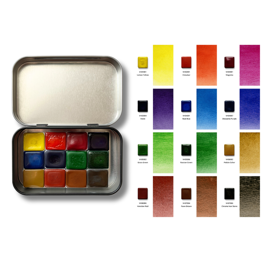 Watercolor Paints – Honey Edition – Base – (12 colors with box) H6