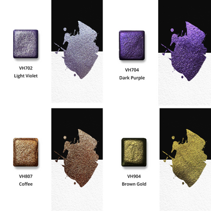 Watercolor Paints – Metallic Edition (12 colors with box) M35