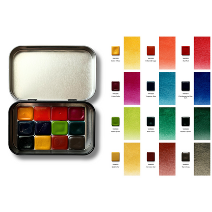 Watercolor Paints – Honey Edition – Summer – (12 colors with box) H10