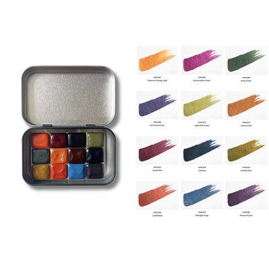 Watercolor Paints - Honey - Limited Edition (12 colors with box) L7