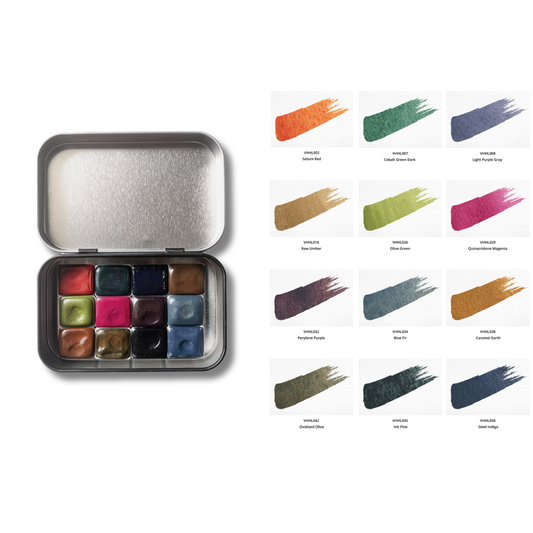 Watercolor Paints - Honey - Limited Edition (12 colors with box) L8