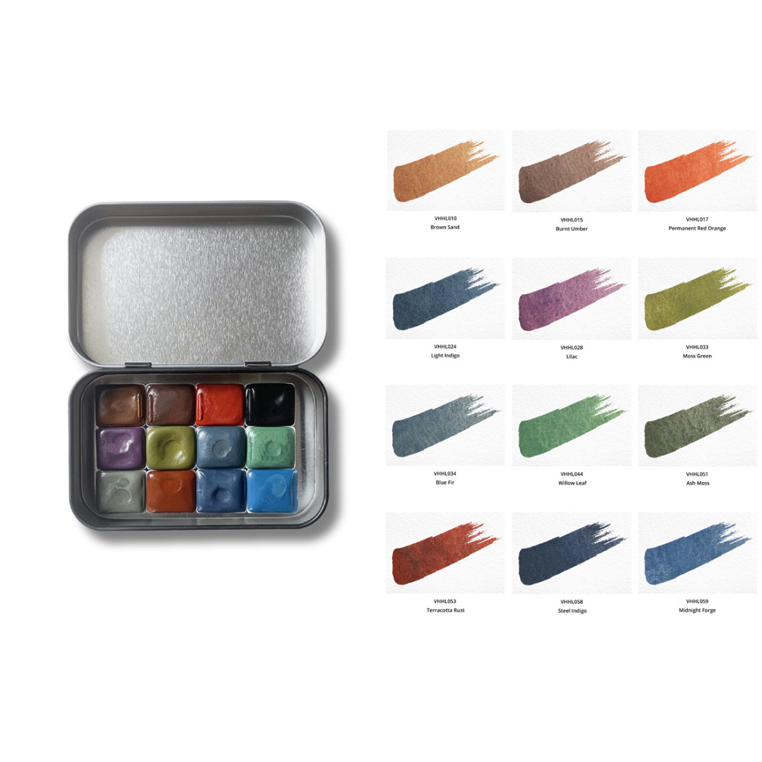 Watercolor Paints - Honey - Limited Edition (12 colors with box) L9