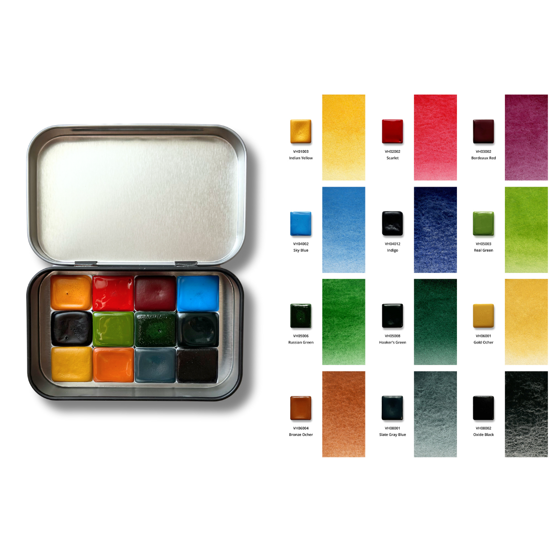 Watercolor Paints – Honey Edition – Winter – (12 colors with box) H11