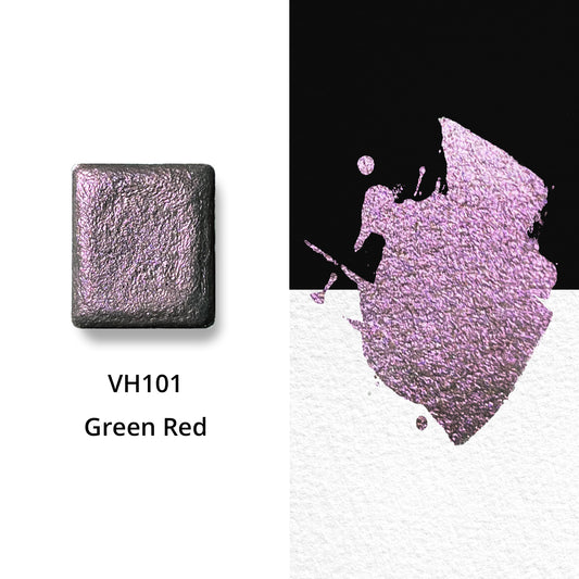 Watercolor Paints - Metallic - Green Red - VH101