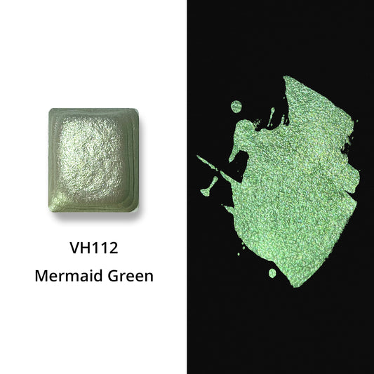 Watercolor Paints - Metallic - Mermaid Green - VH112
