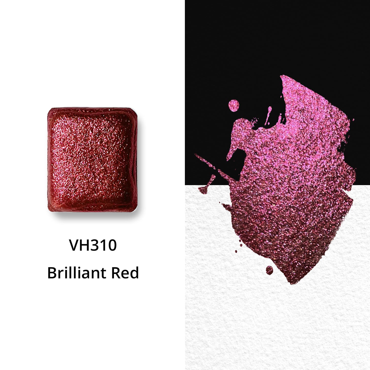 Watercolor Paints - Metallic - Brilliant Red - VH310