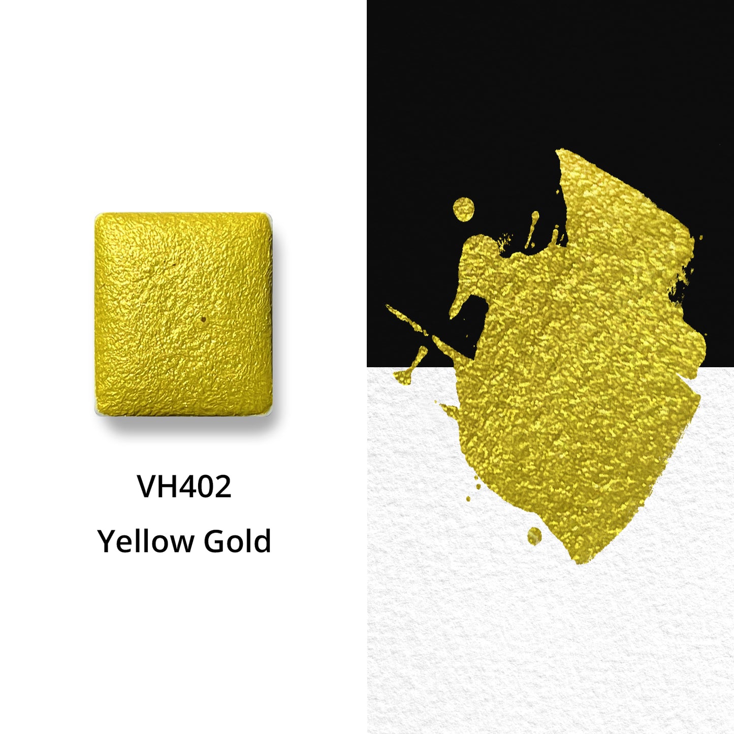 Watercolor Paints - Metallic - Yellow Gold - VH402