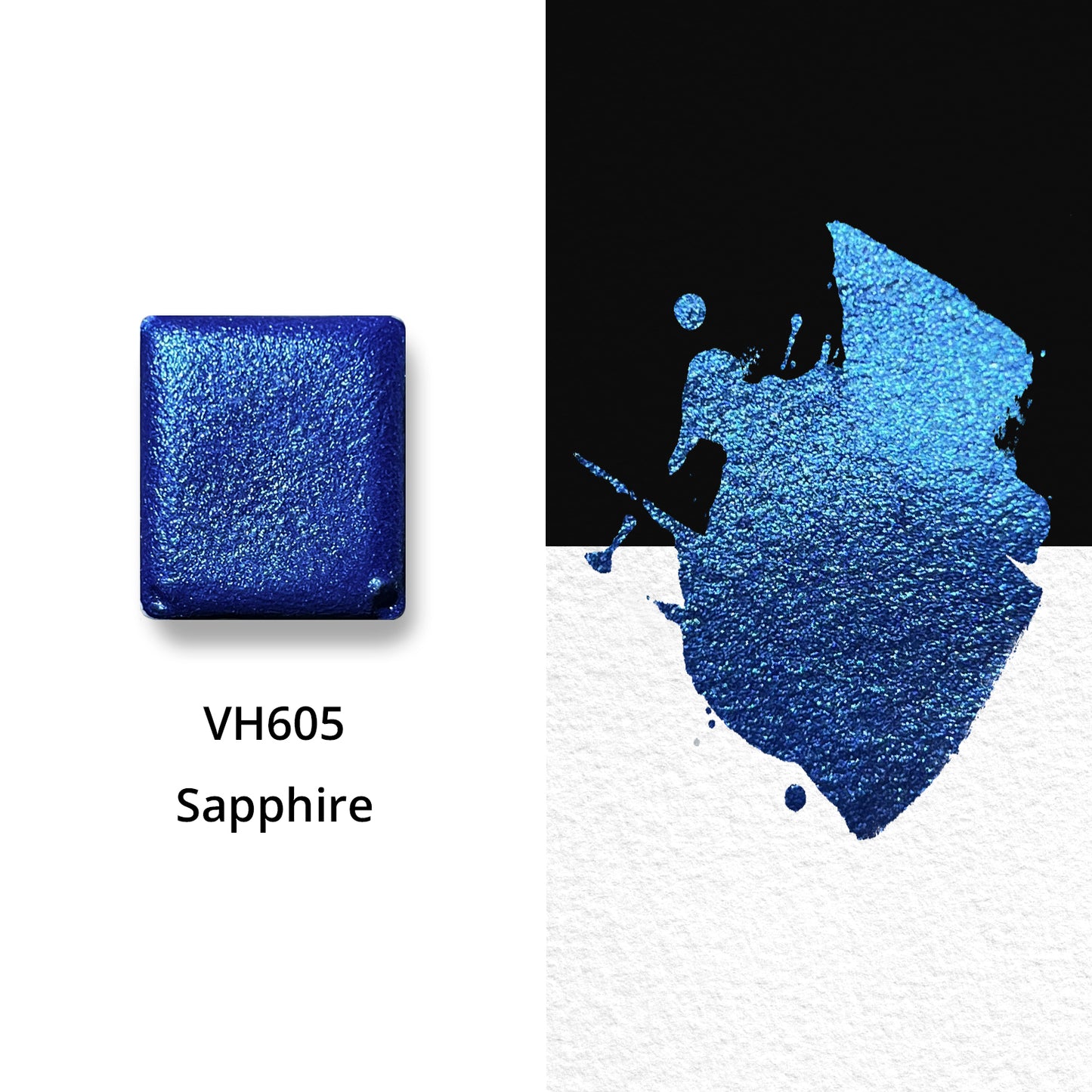 Watercolor Paints - Metallic - Sapphire Blue - VH605