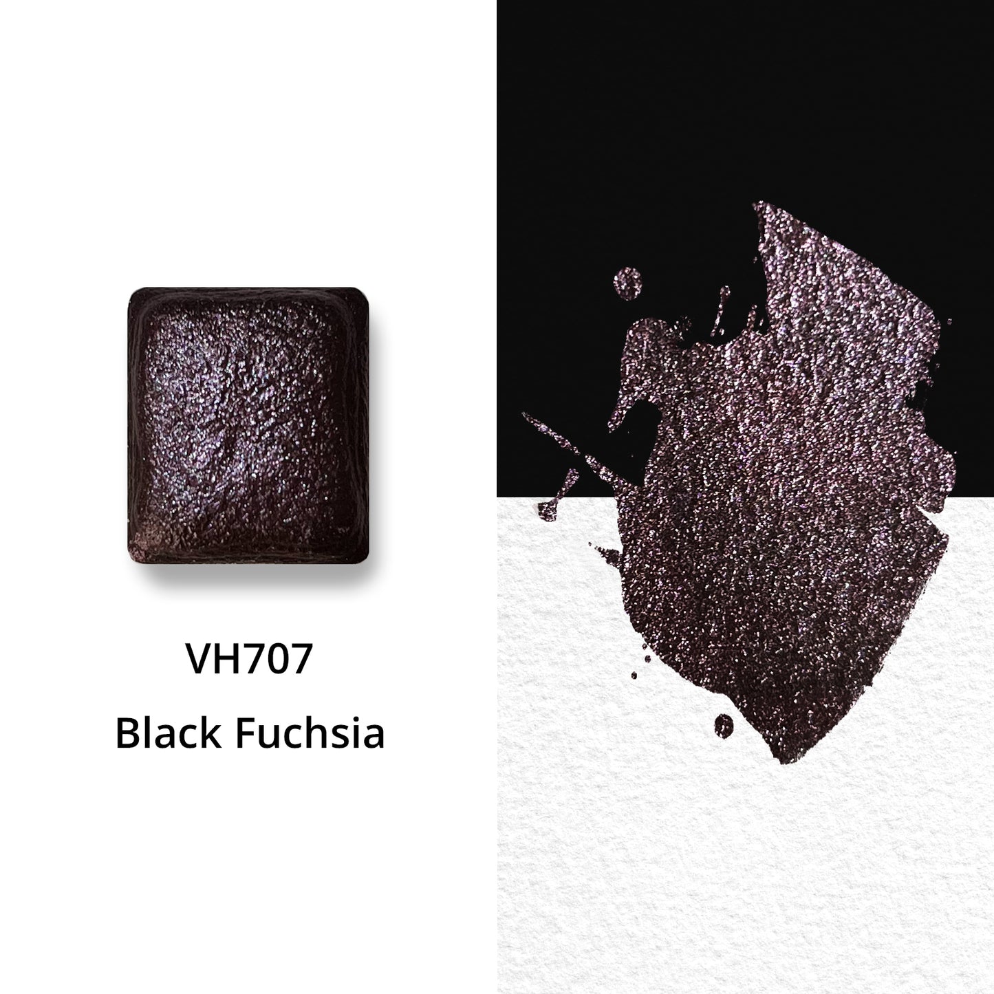 Watercolor Paints - Metallic - Black Fuchsia - VH707