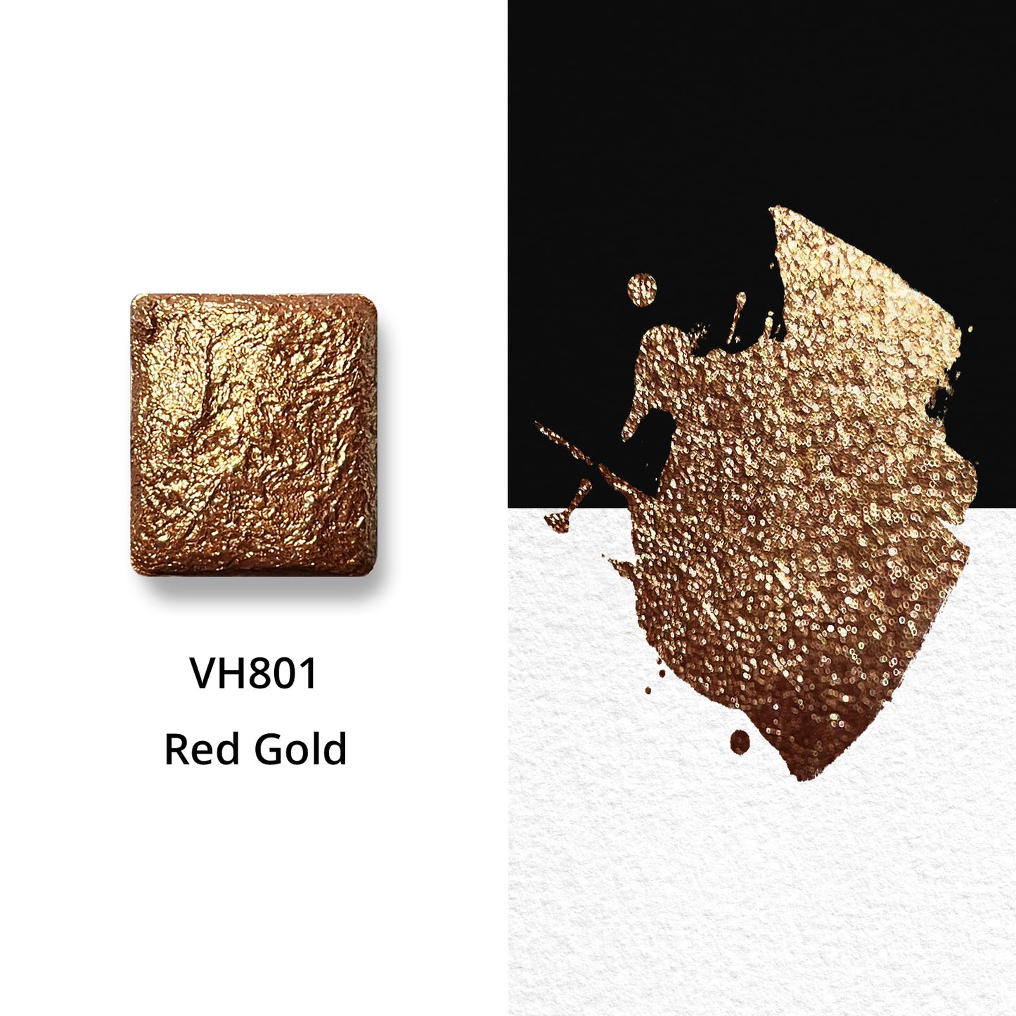 Watercolor Paints - Metallic - Red Gold - VH801