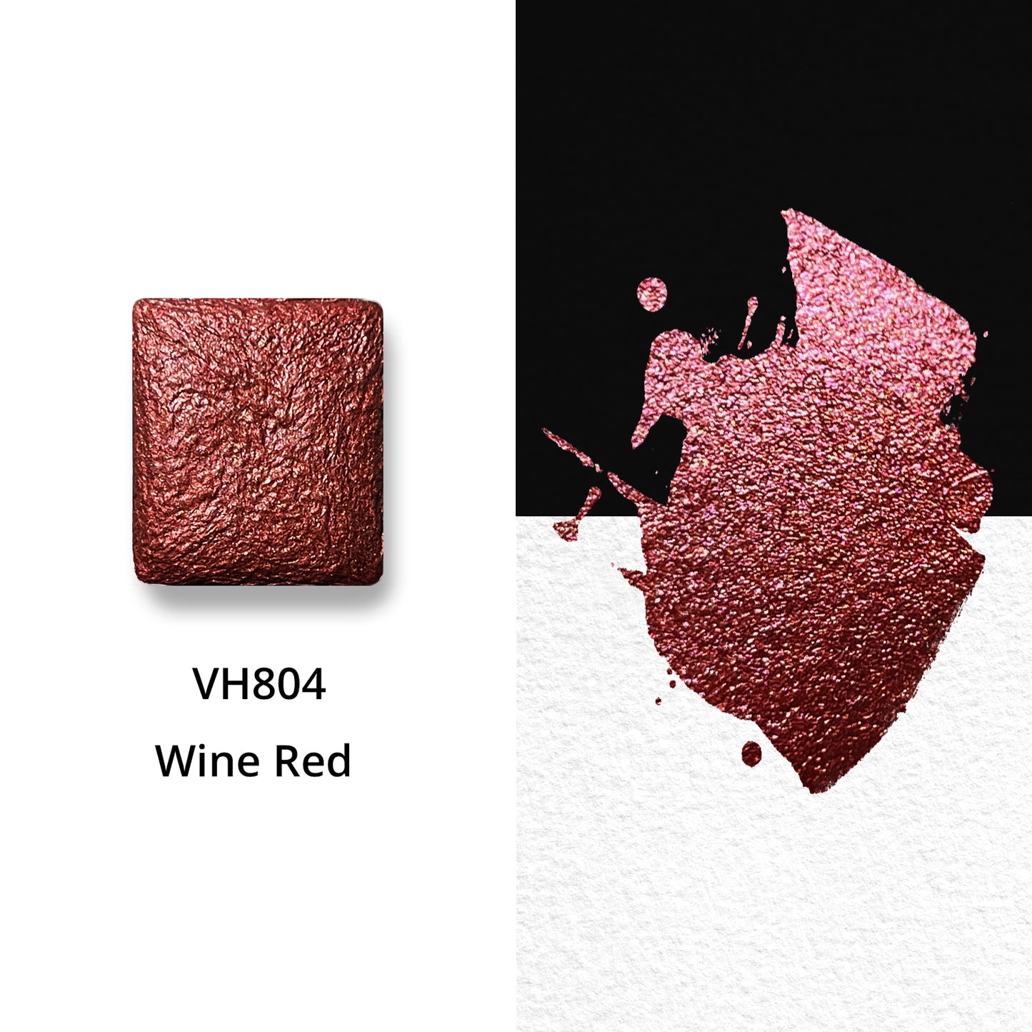 Watercolor Paints - Metallic - Wine Red - VH804