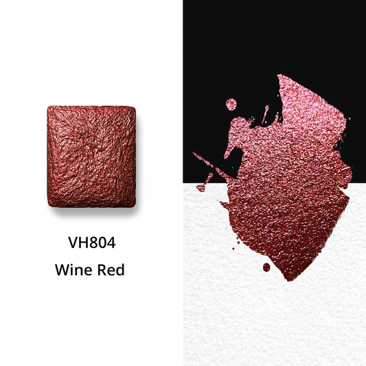 Watercolor Paints - Metallic - Wine Red - VH804