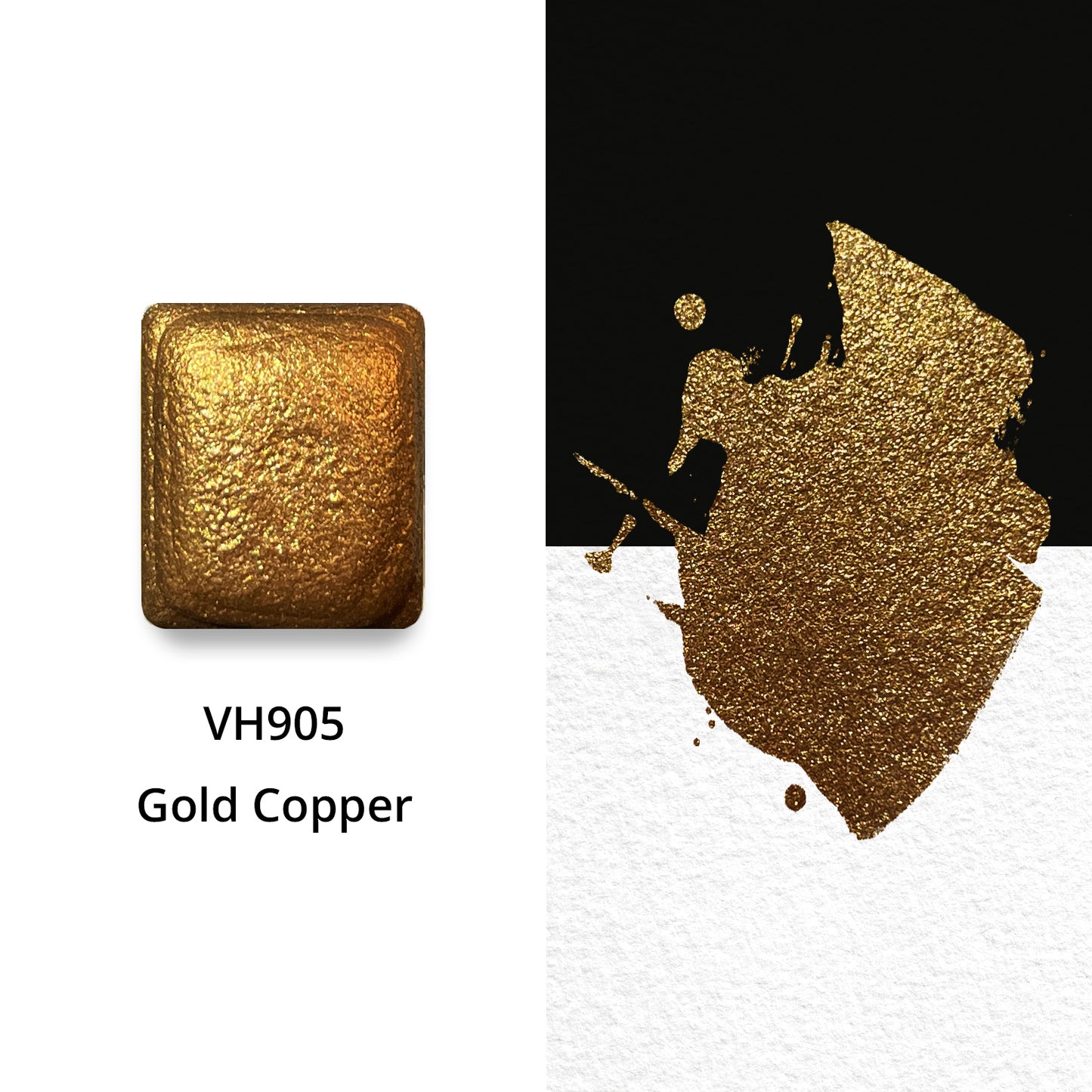 Watercolor Paints - Metallic - Gold Copper - VH905