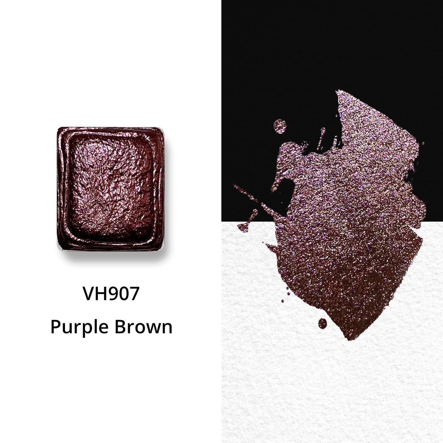 Watercolor Paints - Metallic - Purple Brown - VH907