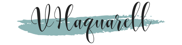 VHaquarell Logo – Marke für handgemachte Aquarellfarben: Honig Aquarellfarben, Metallicaquarellfarben, Neon Aquarellfarben, Chamäleonfarben. Made in Germany.